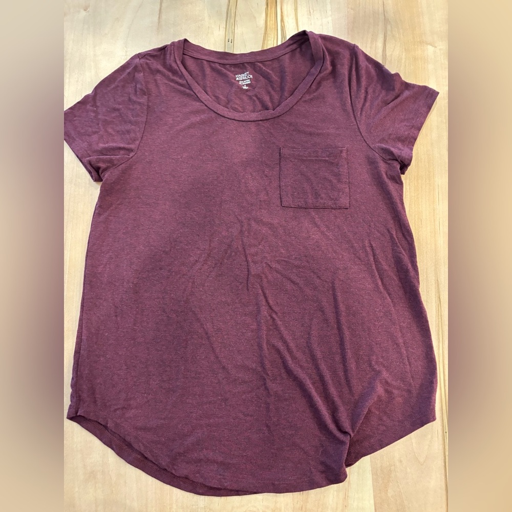 Casual Maroon Women's Top